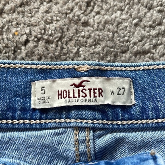 Hollister California Light Wash Denim Shorts | Size 5 W 27 - Picture 5 of 8